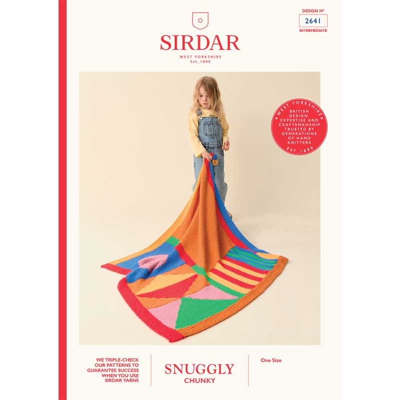 Scandi Shapes Blanket in Sirdar Snuggly Chunky