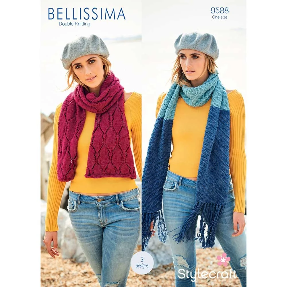 Scarfs and Shawls in Stylecraft Bellissima Dk - Digital Version