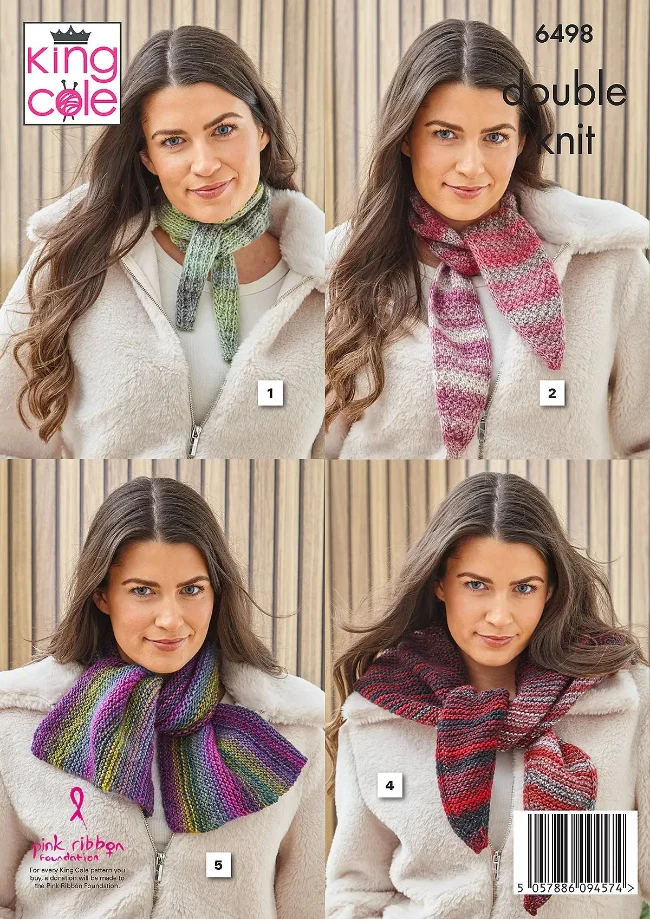 Scarves and Shawls Knitted in King Cole Cottagespun Dk - Image 3