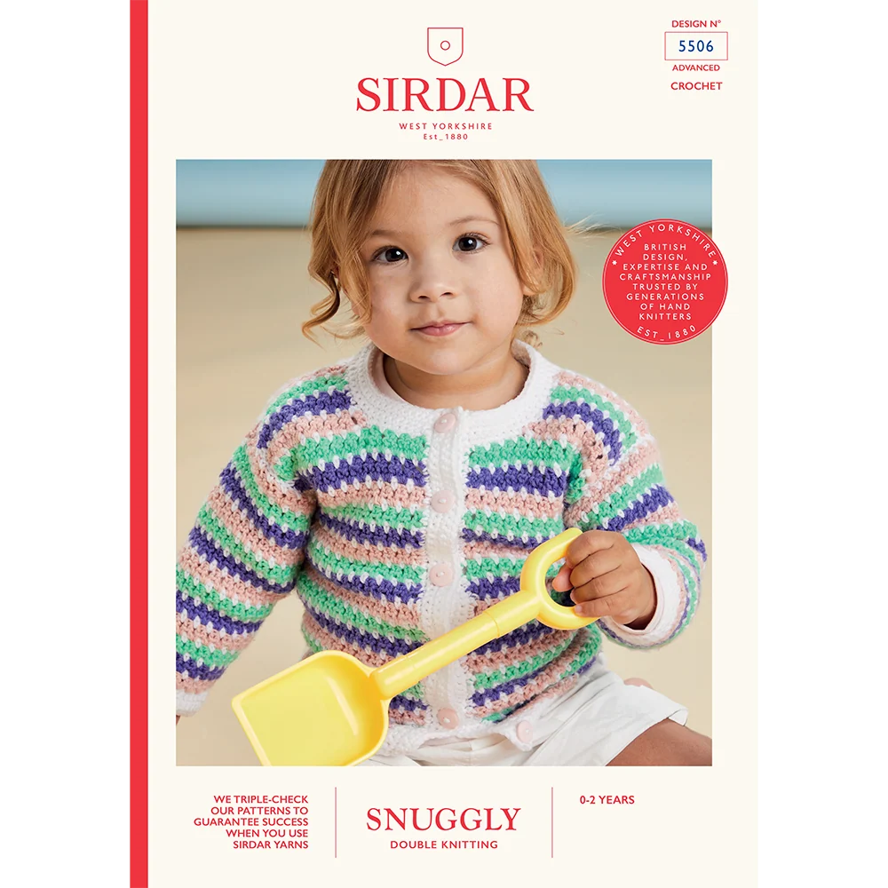 Seaside Ripples Cardigan in Sirdar Snuggly Dk - Digital Version 5506