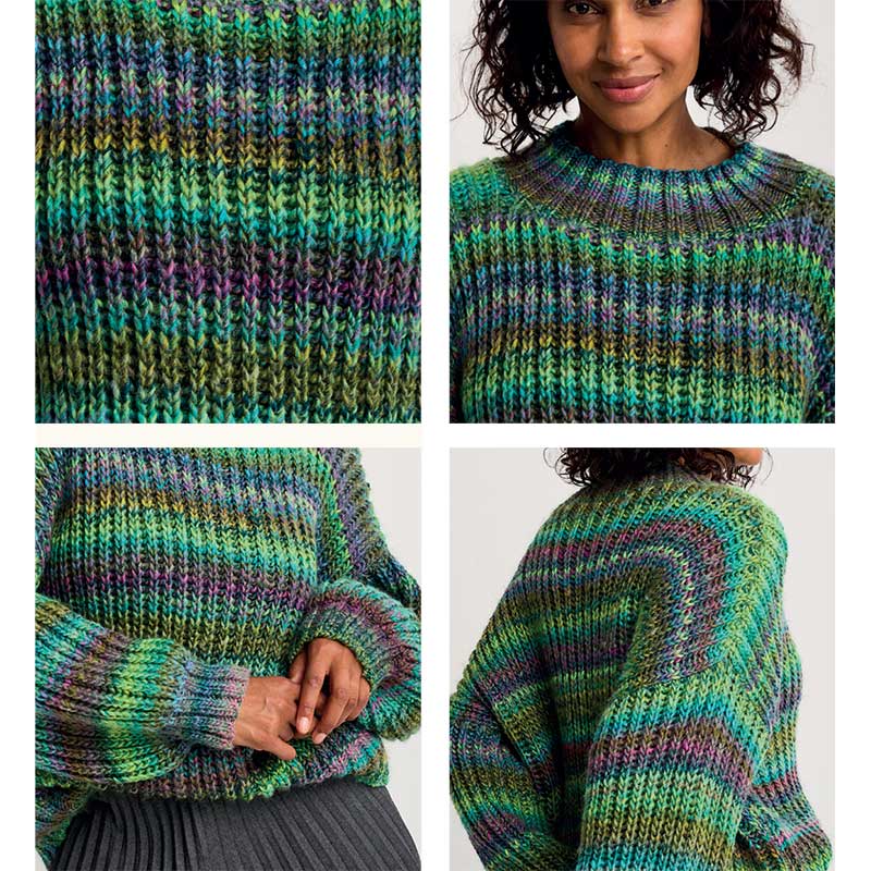 Semi-Precious Sweater in Sirdar Jewelspun Chunky With Wool 10800 - Image 3