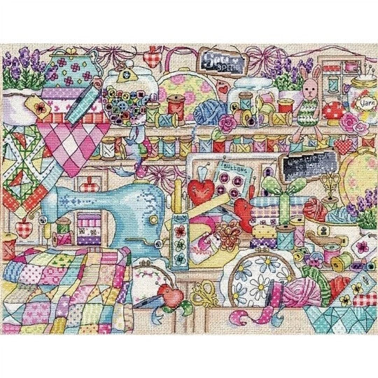 Sewing Room- Design Works Cross Stitch Kit
