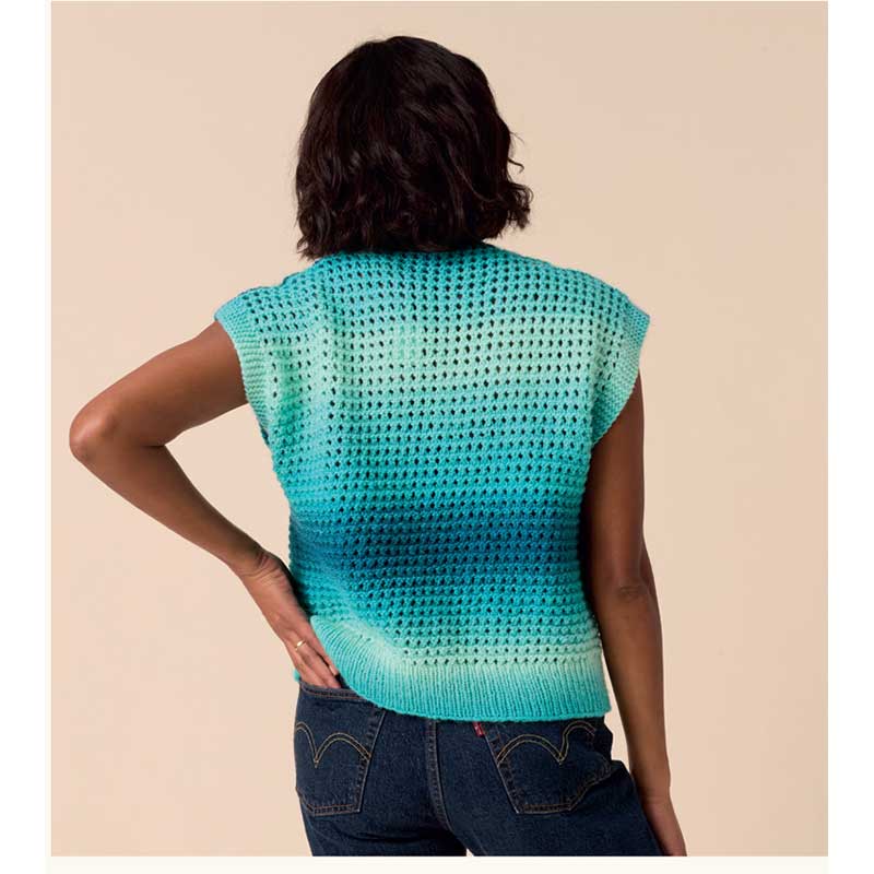 Shade-Shift Circular Tank in Sirdar Jewelspun Ombre Aran - Digital Version 10922 - Image 3