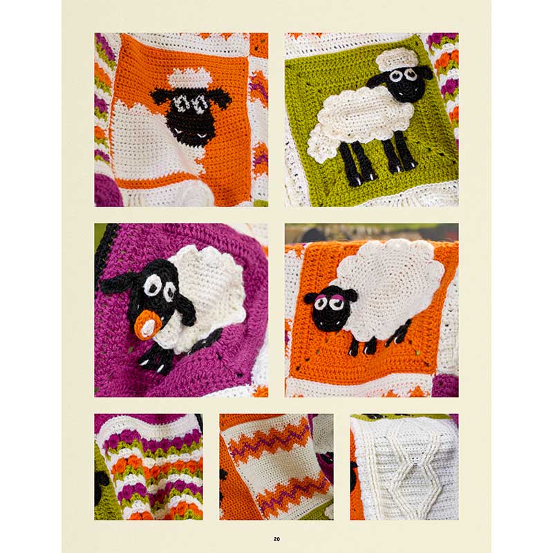 Shaun the Sheep Crochet Blanket Colour Pack in West Yorkshire Spinners ColourLab Dk by Chloe Birch - Image 4