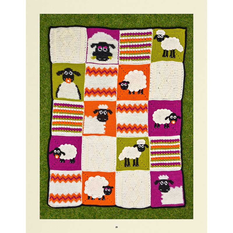 Shaun the Sheep Crochet Blanket Colour Pack in West Yorkshire Spinners ColourLab Dk by Chloe Birch - Image 5