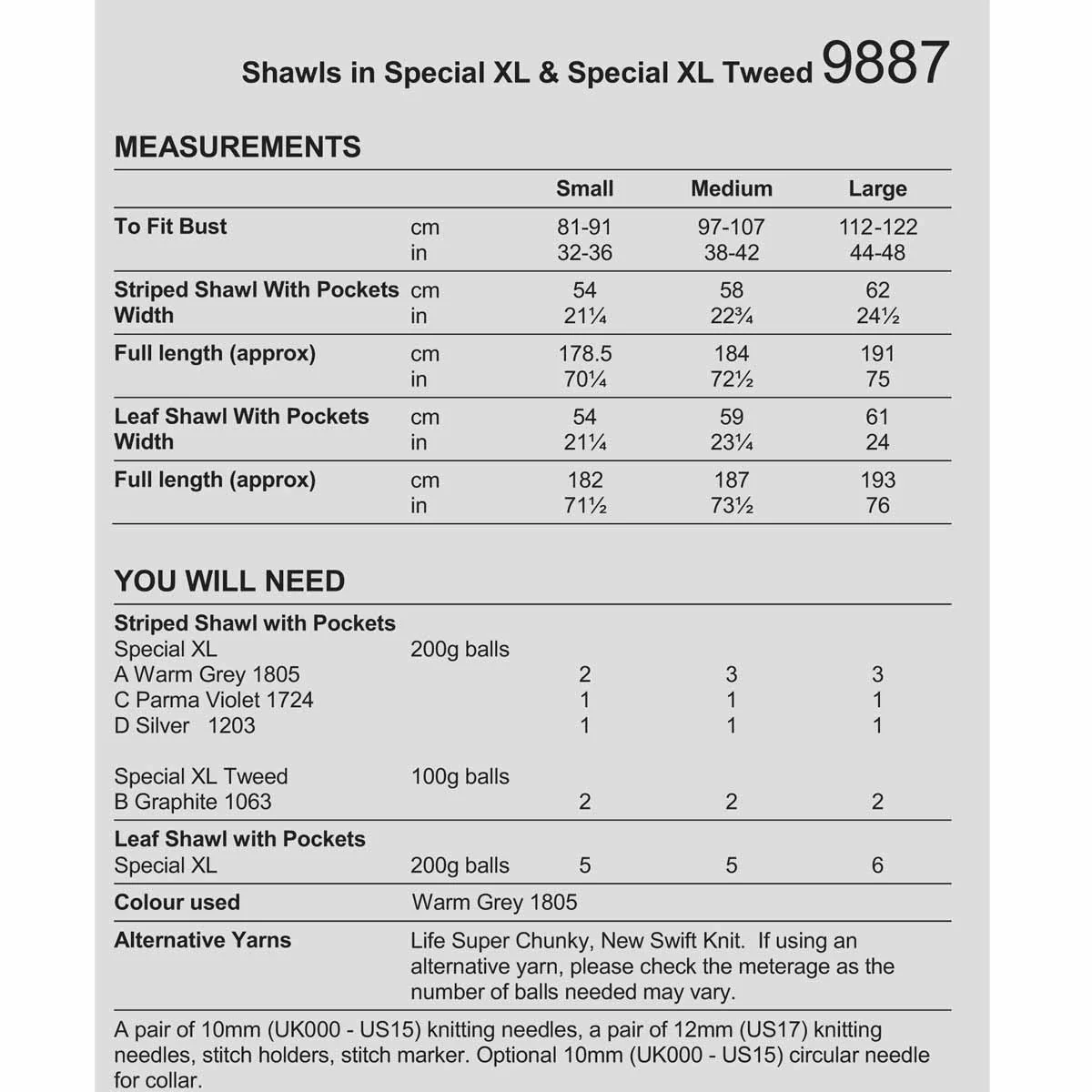 Shawls in Stylecraft Special XL and Special XL Tweed - Digital Version 9887 - Image 2