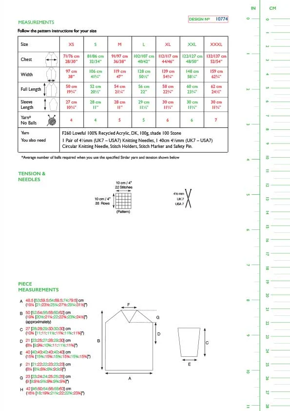 Shifting Sands Sweater in Sirdar Loveful Dk 100% Recycled - Digital Version 10774 - Image 2