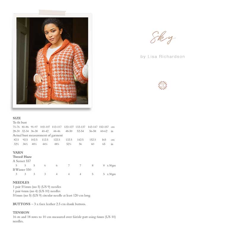 Sky Cardigan in Rowan Tweed Haze - Digital Version - Image 2