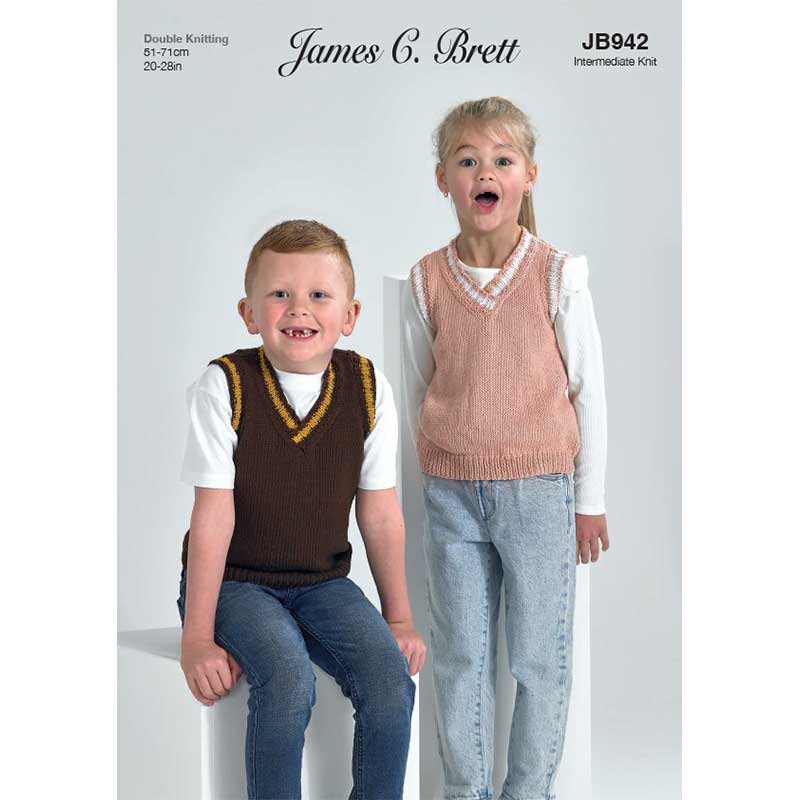 Slipover in James C Brett Its Pure Cotton Dk