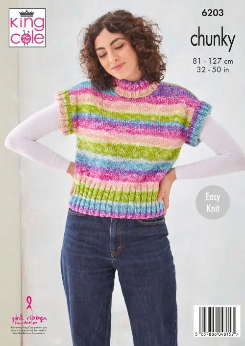 Slipover & Sweater Knitted in King Cole Hedgerow Chunky