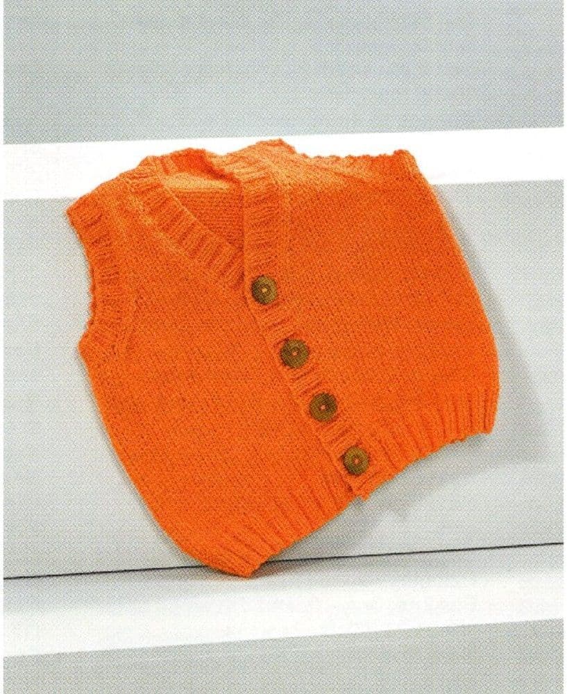 Slipover & Waistcoat in Wendy Giggles Dk - Image 3