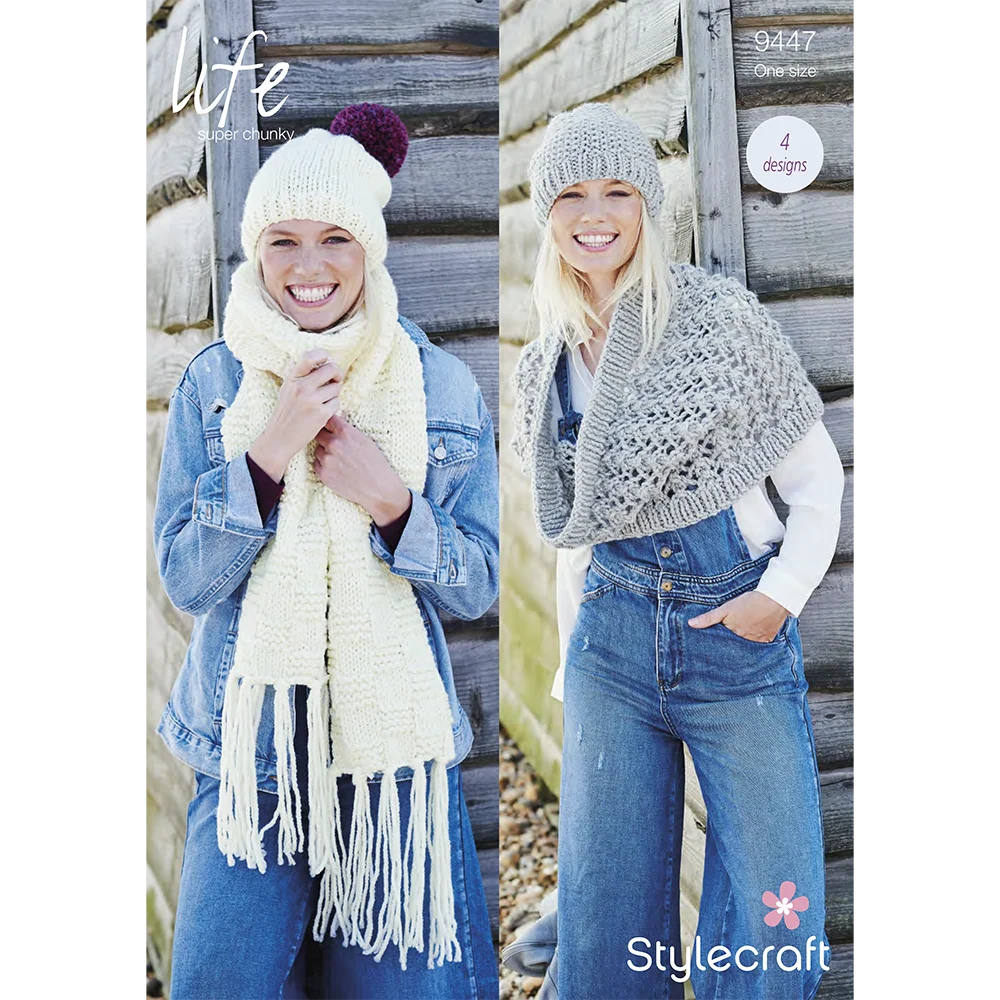 Snood, Scarf and Hats in Stylecraft Life Super Chunky