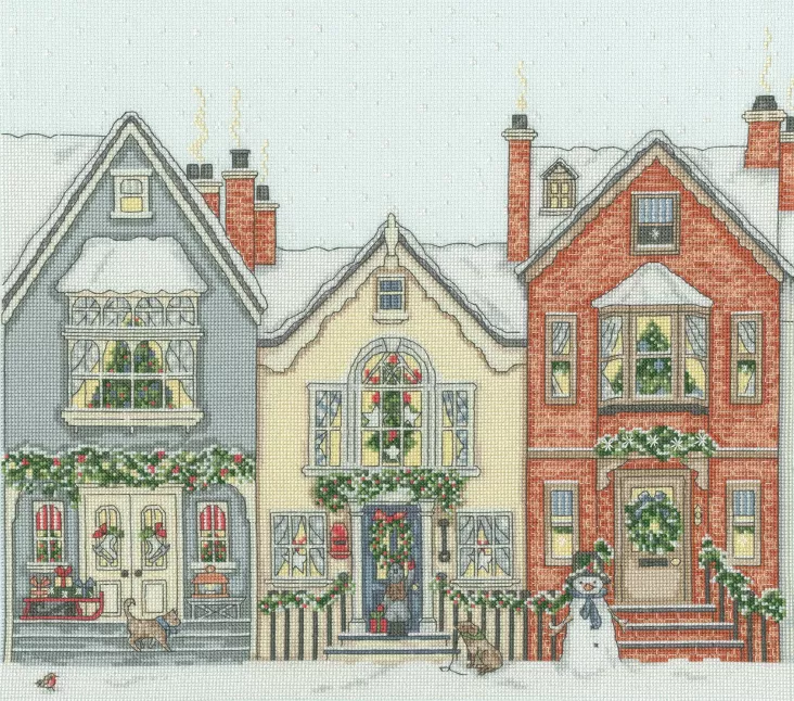 Snowy Street - Bothy Threads Cross Stitch Kit
