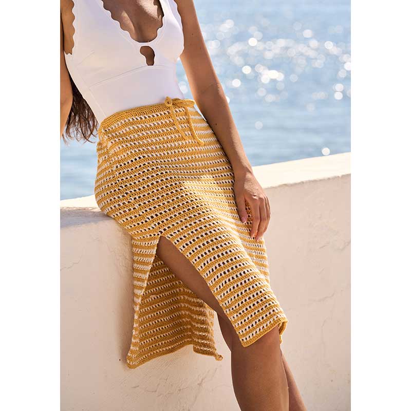 Solara Crochet Skirt in Mode at Rowan Cotton Dk - MIP106 - Image 3