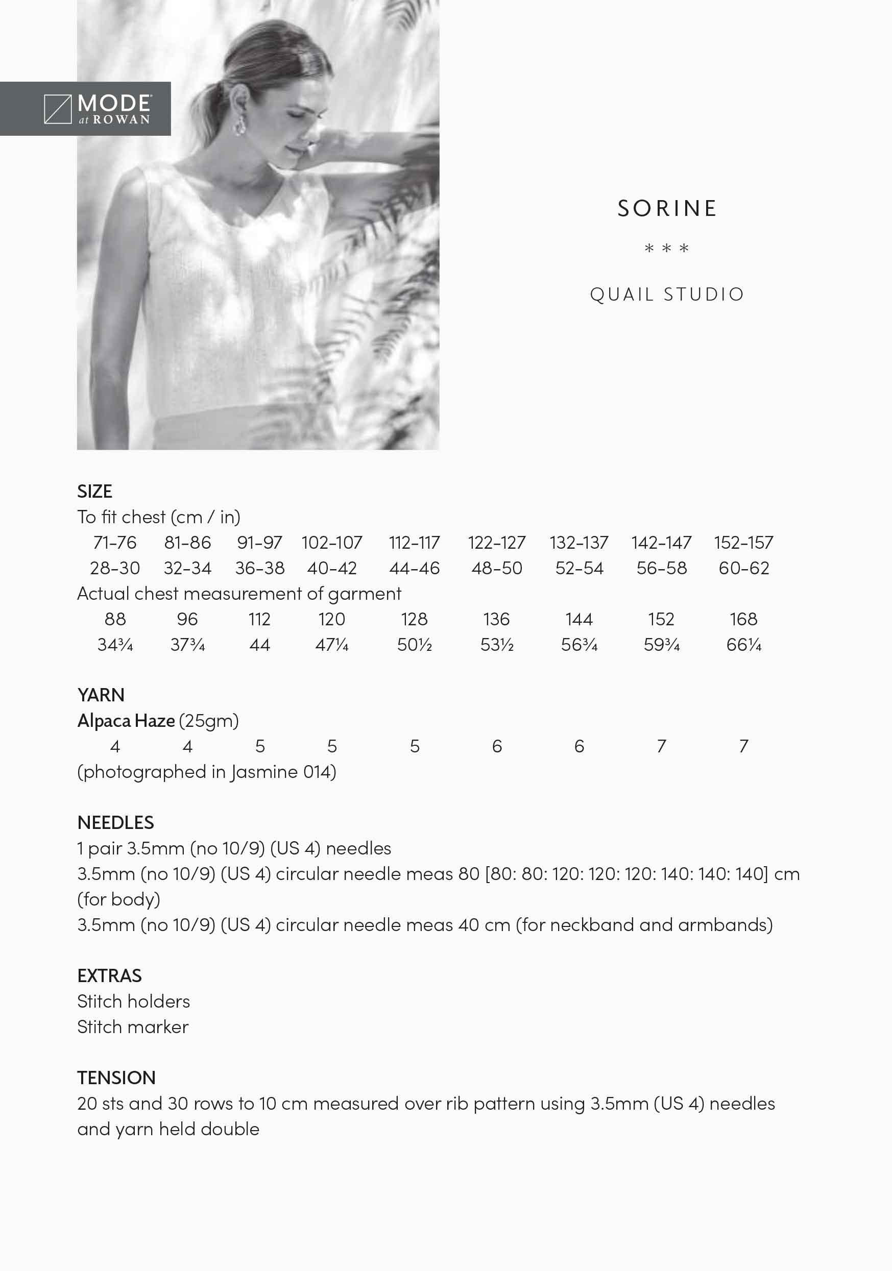 Sorine in Mode At Rowan Alpaca Haze - MIP63-M - Image 2