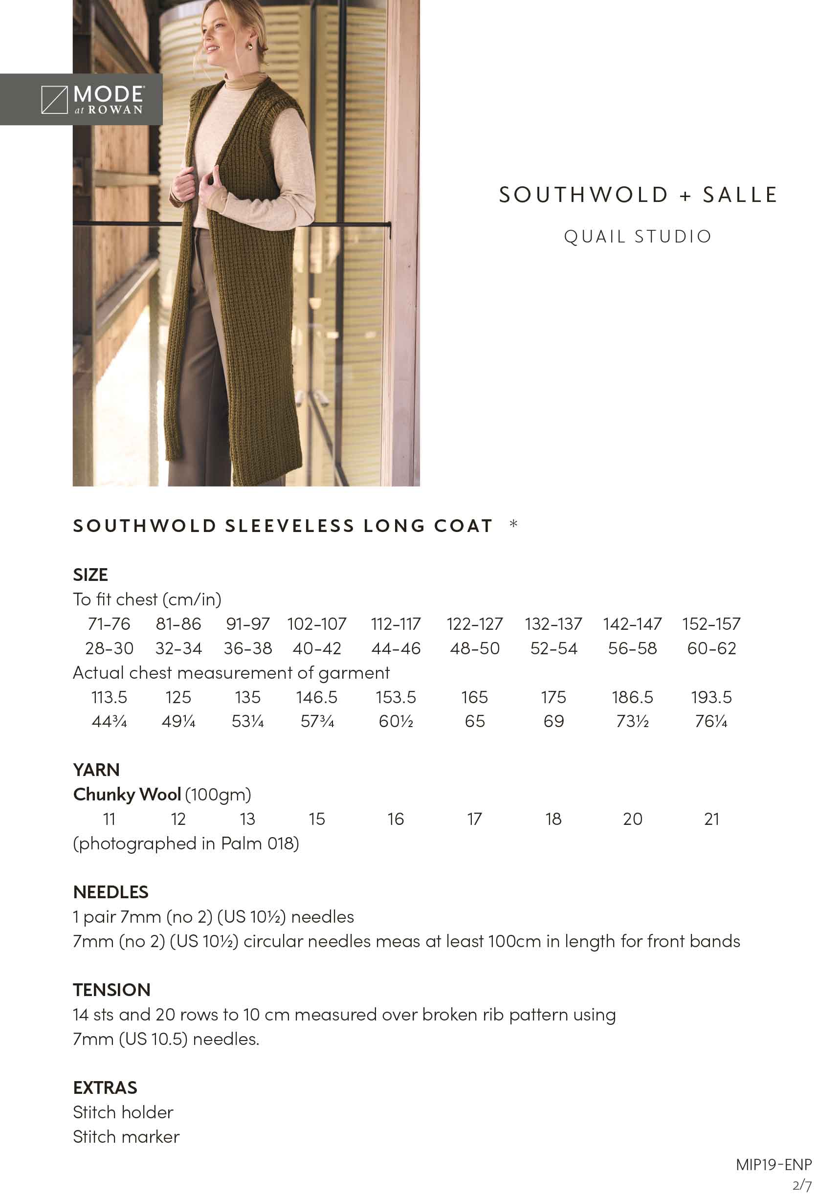 Southwold & Salle in Mode at Rowan Chunky Wool - MIP19-M - Image 2