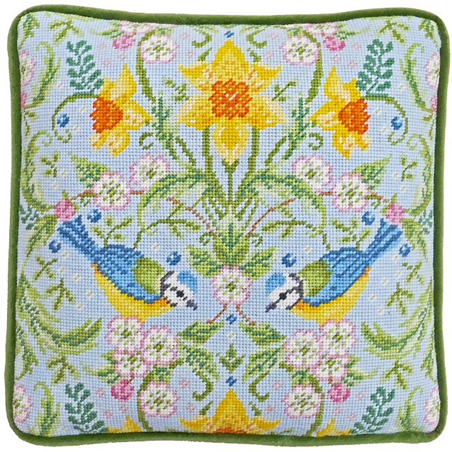 Spring Blue Tits Tapestry