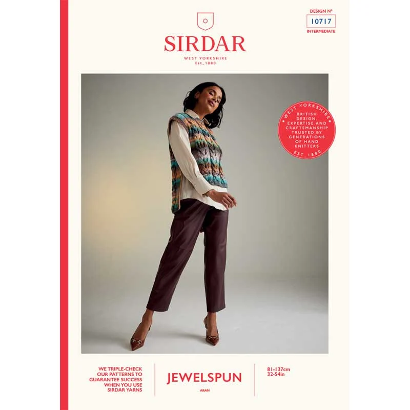 Staghorn Fern Tabard in Sirdar Jewelspun Aran - Digital Version 10717