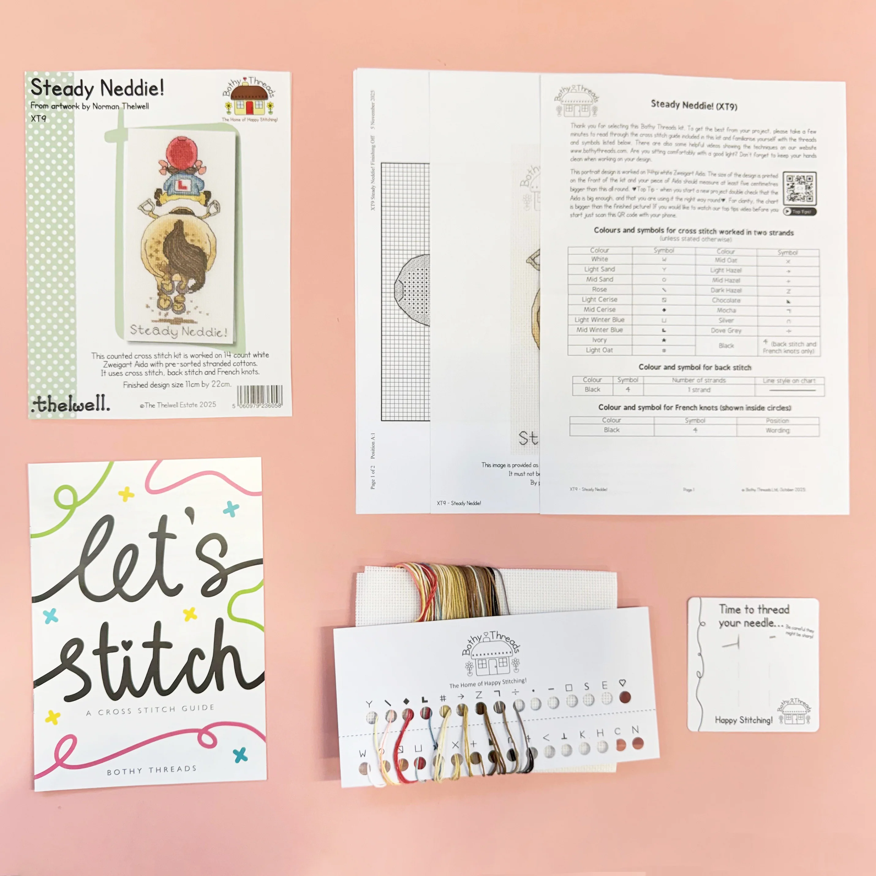 Steady Neddie! - Bothy Threads Cross Stitch Kit - Image 2