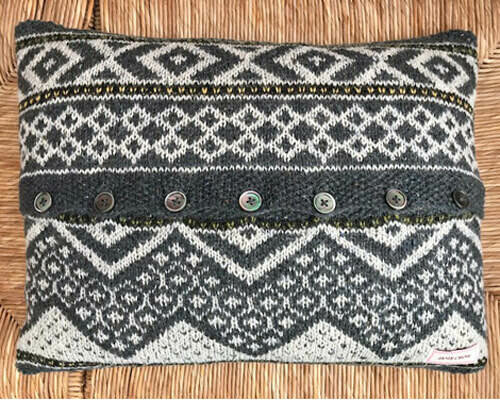 Streymoy Knitted Cushion Cover Pattern by Janie Crow - Digital Version