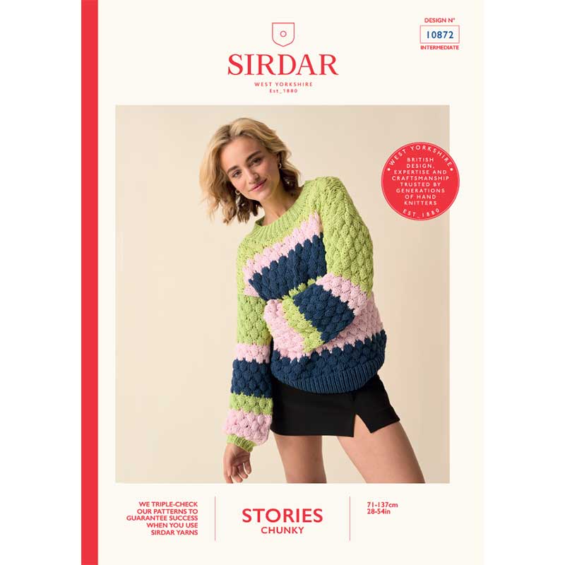 Stripes But Better Sweater in Sirdar Stories Chunky