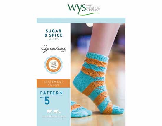 Sugar & Spice Socks in West Yorkshire Spinners Signature 4ply