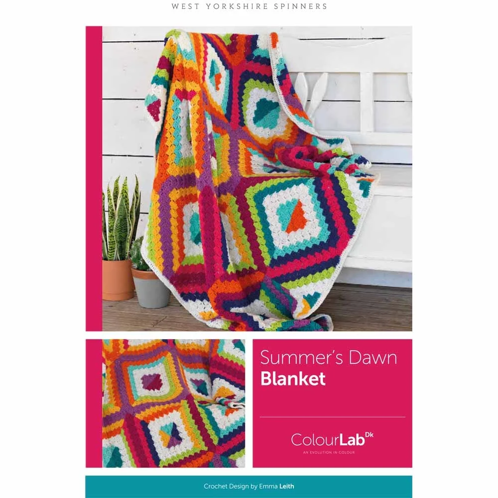 Summer's Dawn Corner to Corner Blanket in West Yorkshire Spinners ColourLab