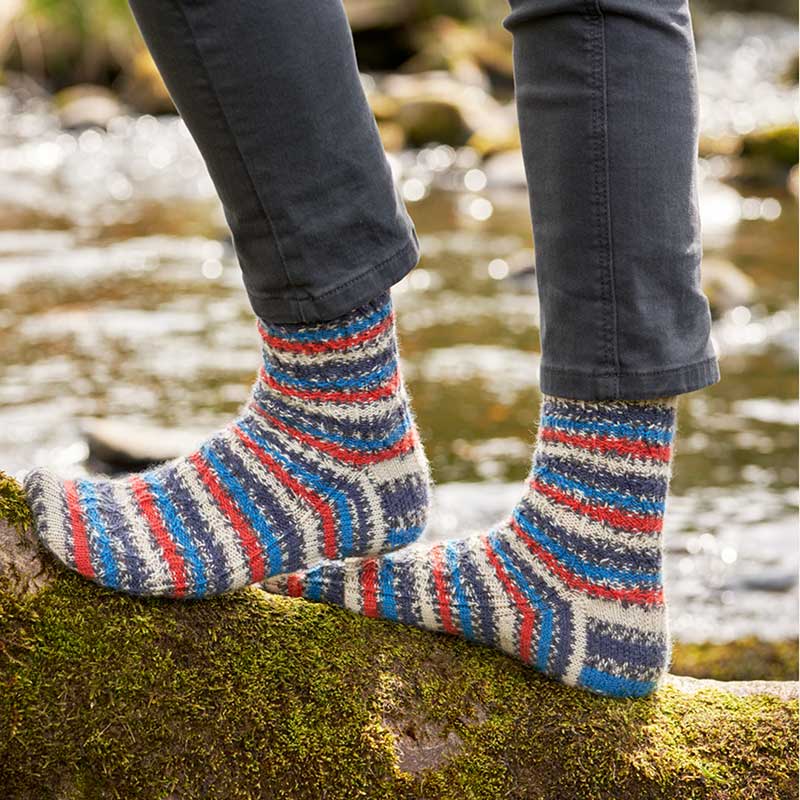 Swallow Hourglass Socks in WYS Signature 4ply by Winwick Mum - Digital Pattern DBP0298 - Image 4