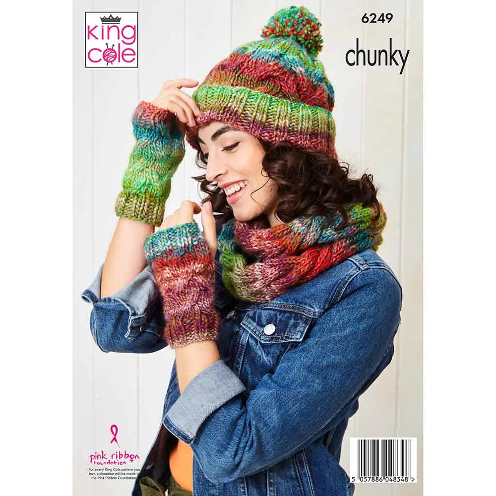 Sweater & Accessories in King Cole Cottagespun Chunky - Image 3