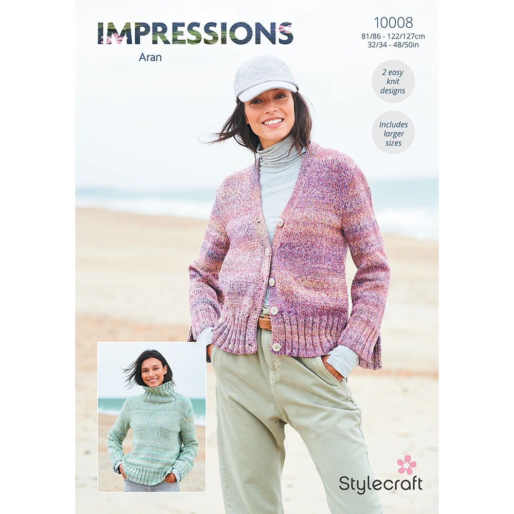 Sweater and Cardigan in Stylecraft Impressions Aran