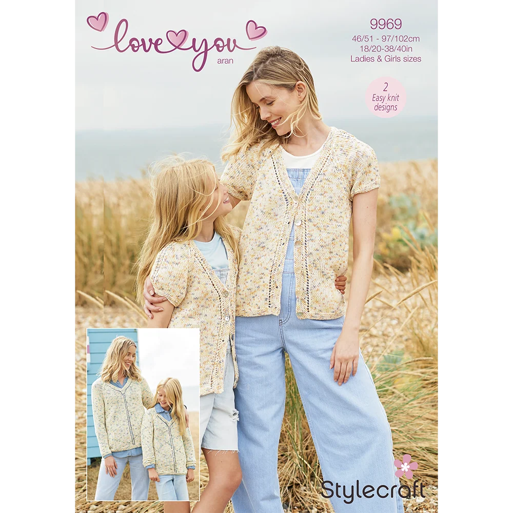 Sweater and Cardigan in Stylecraft Love You Aran - Digital Version 9969