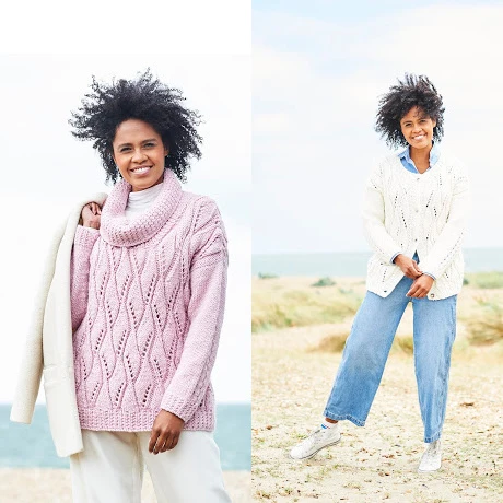Sweater and Cardigan in Stylecraft Softie Chunky