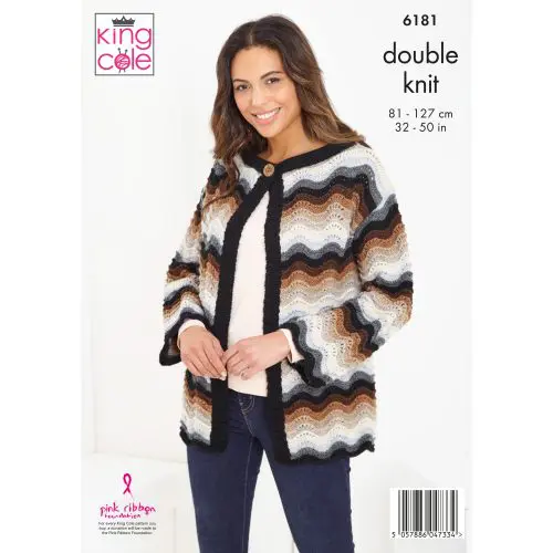 Sweater and Cardigan: Knitted in King Cole DK - Image 3