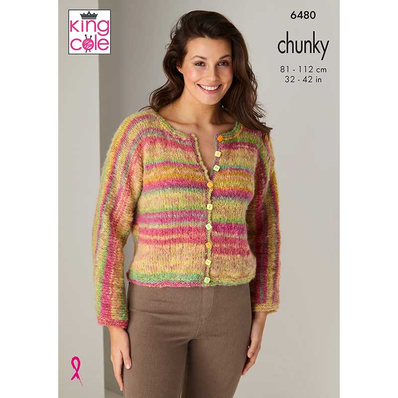 Sweater and Cardigan knitted in King Cole Flair Chunky