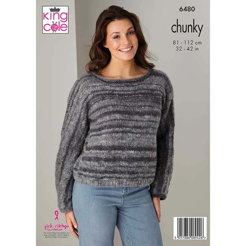 Sweater and Cardigan knitted in King Cole Flair Chunky - Image 3