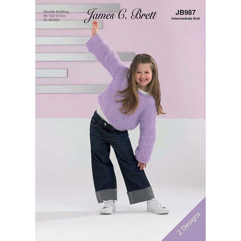 Sweater and Cover Up in James C Brett Elegance Dk