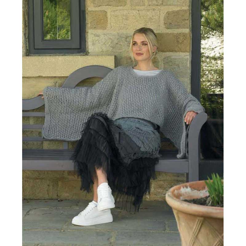 Sweater and Cover Up in James C Brett Elegance Dk - Image 3