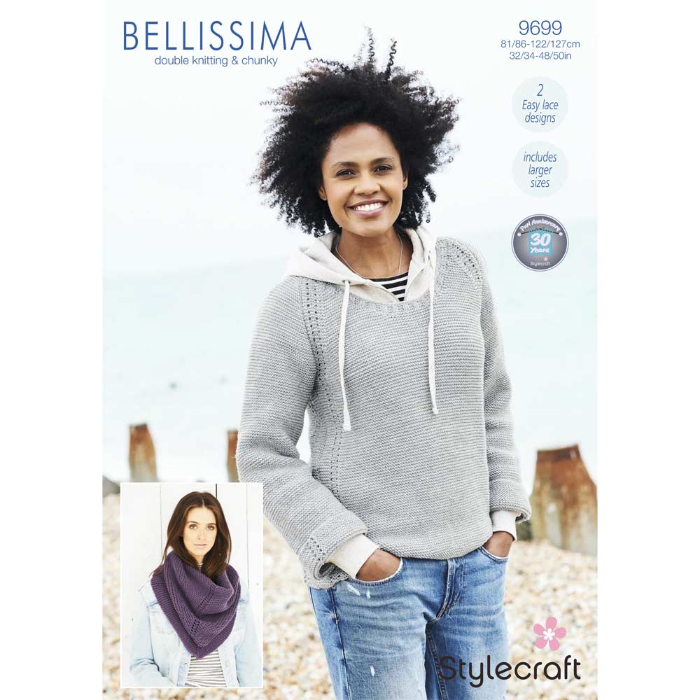 Sweater and Scarf in Stylecraft Bellissima DK & Chunky - Digital Version