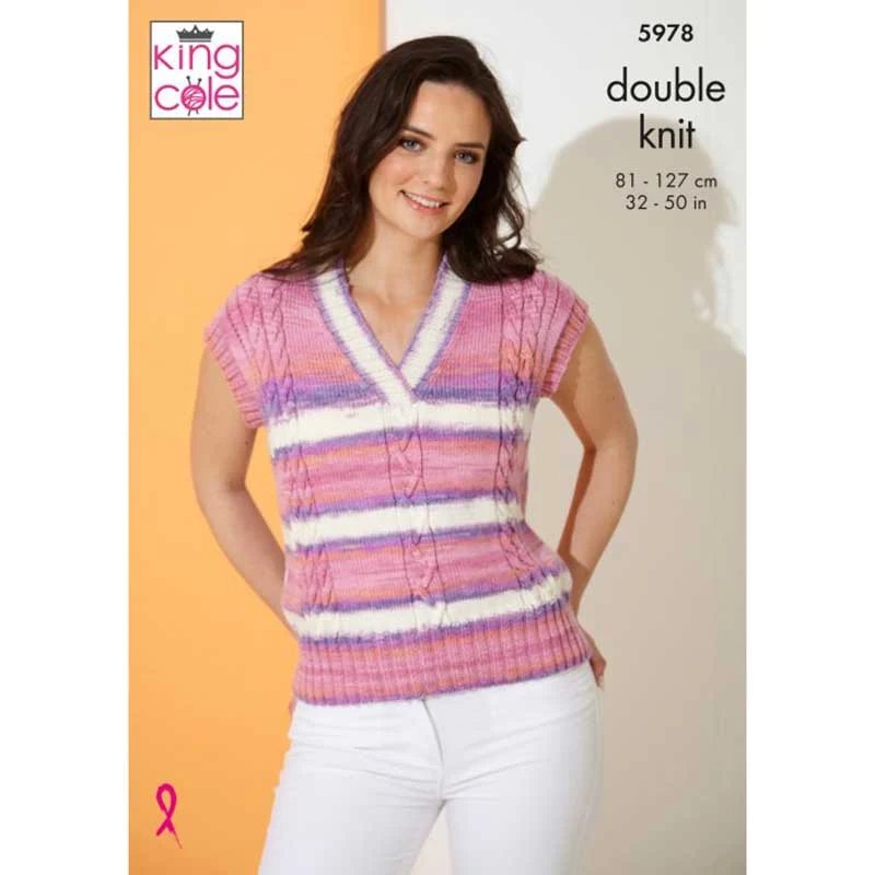Sweater and Top in King Cole Tropical Beaches Dk - Digital Version 5978