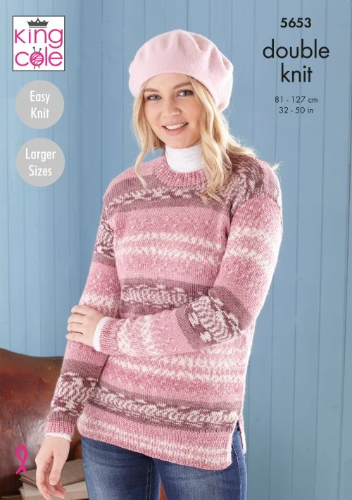 Sweater and Tunic in King Cole Fjord Dk