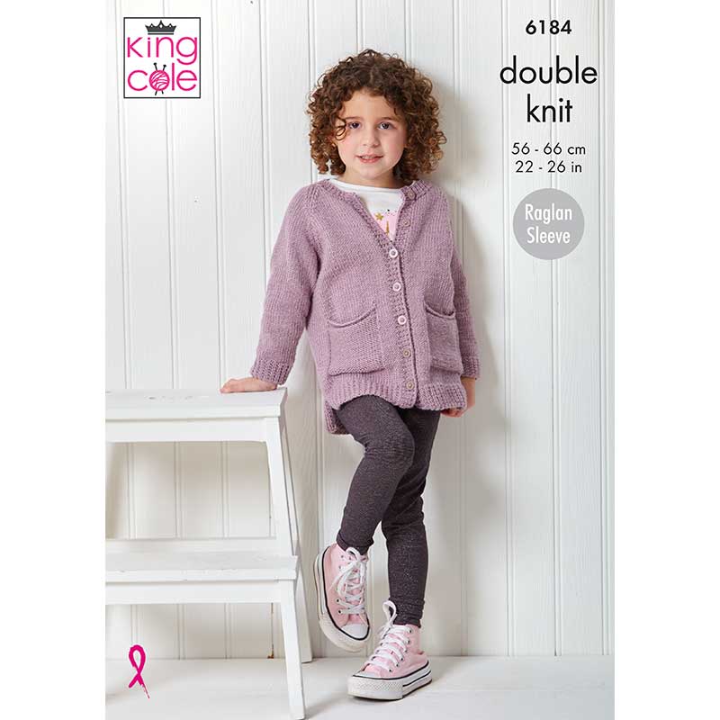 Sweater, Cardigan and Hat in King Cole Cherished Dk
