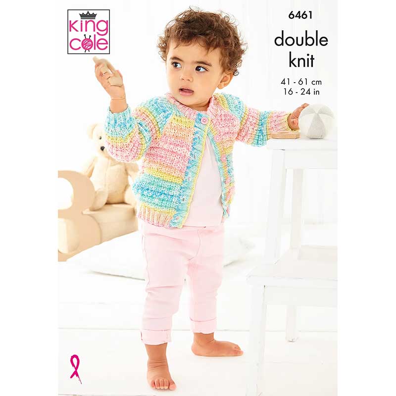 Sweater, Cardigan and Hat knitted in King Cole Baby Fjord DK