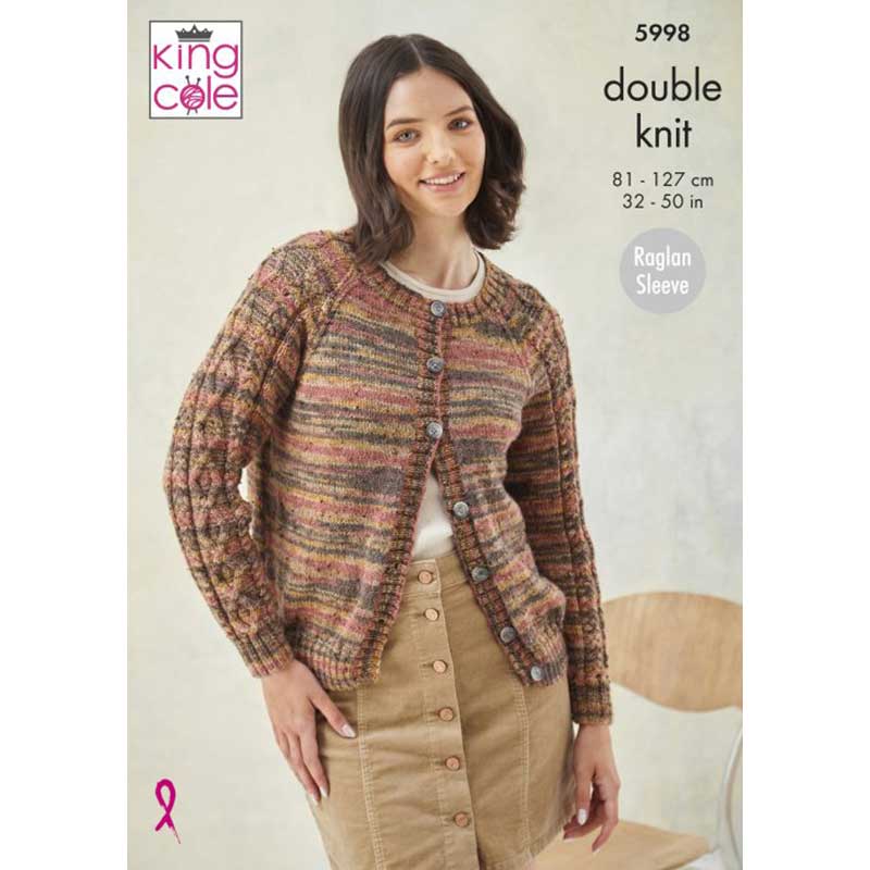 Sweater & Cardigan in King Cole Homespun Prism DK - Digital Version 5998