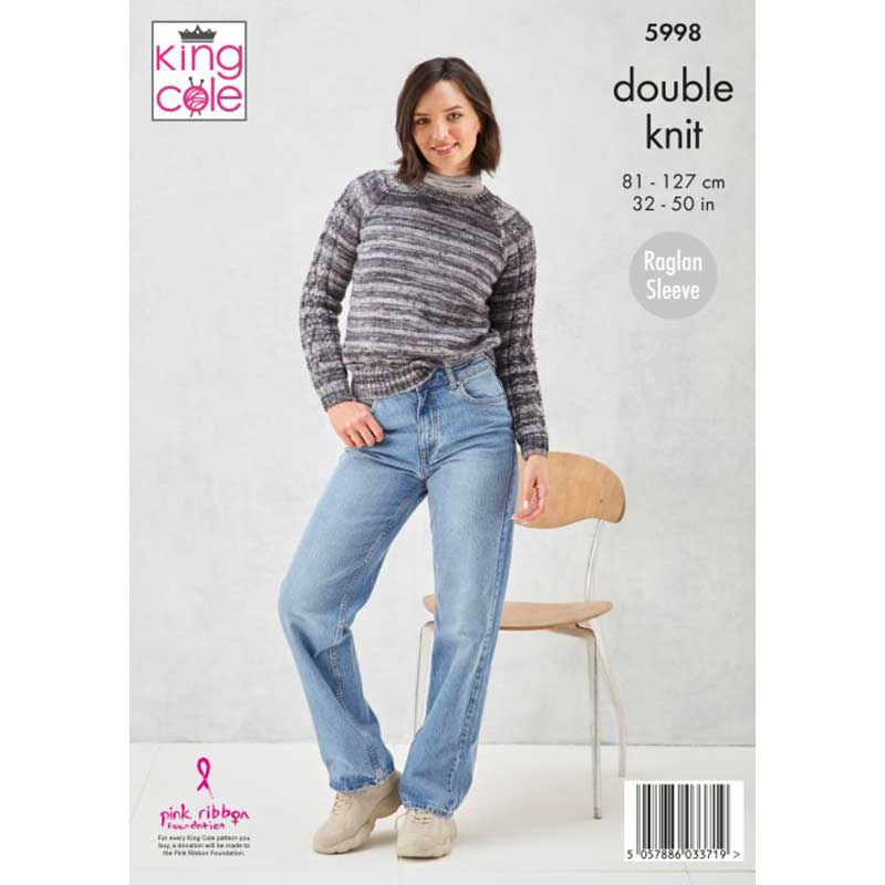 Sweater & Cardigan in King Cole Homespun Prism DK - Digital Version 5998 - Image 3