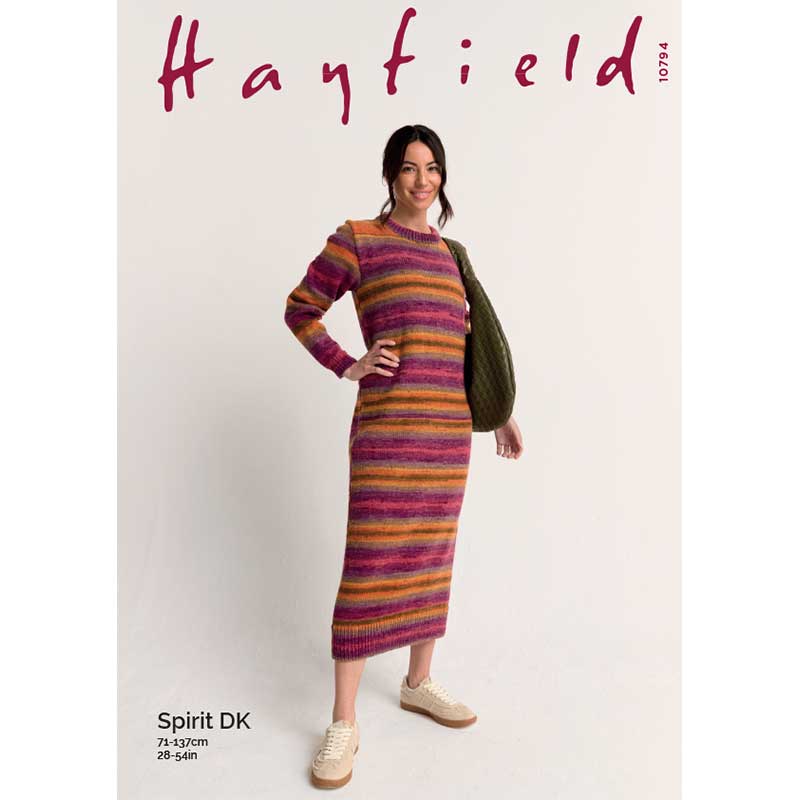 Sweater Dress in Hayfield Spirit Dk - Digital Version 10794