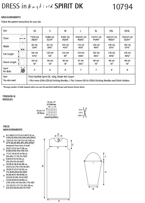Sweater Dress in Hayfield Spirit Dk - Digital Version 10794 - Image 2