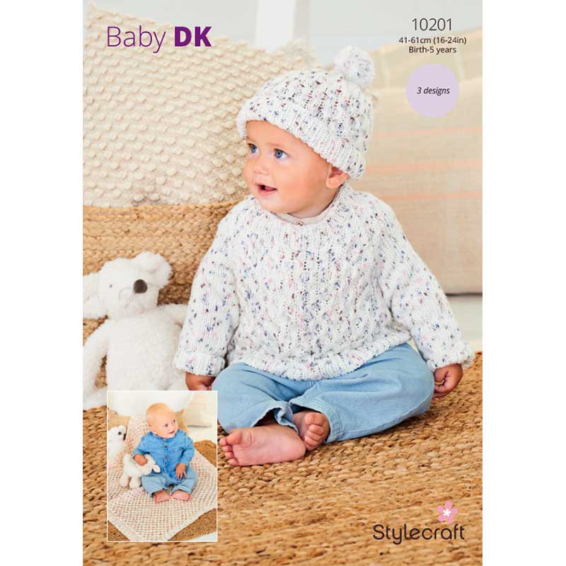 Sweater, Hat and Blanket in Stylecraft Bambino Dotty Dk