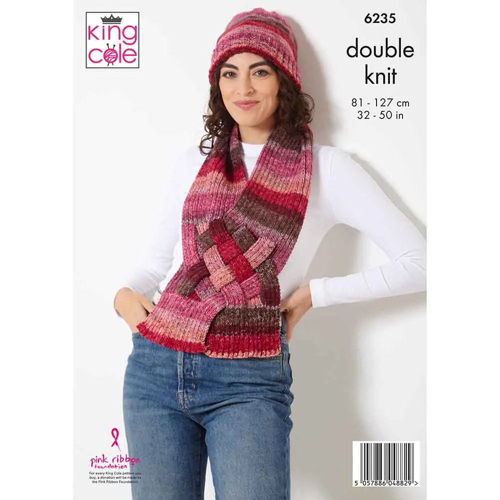 Sweater, Hat and Scarf in King Cole Bramble DK - Image 3