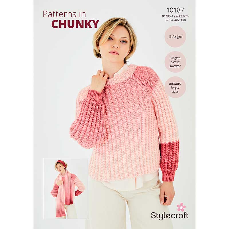 Sweater, Headband & Scarf in Stylecraft Horizon Chunky