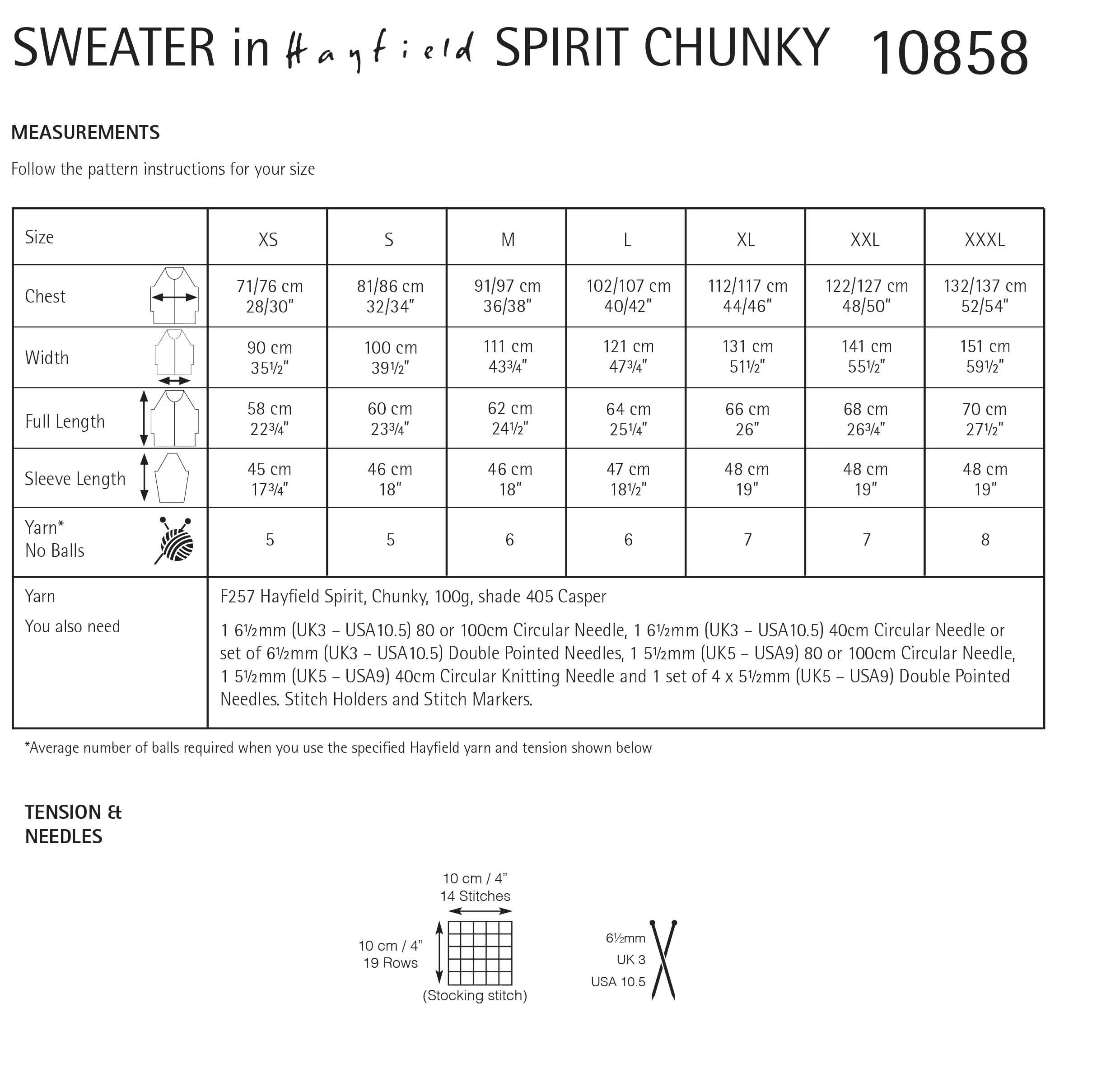Sweater in Hayfield Spirit Chunky - Image 2